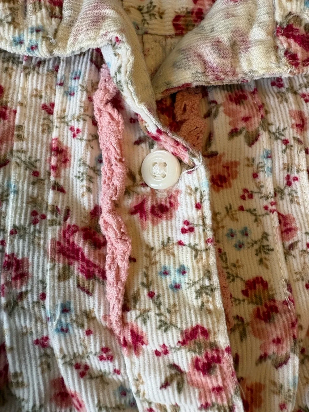 Janie and Jack Baby Girls Pink Floral Button-Front Jacket